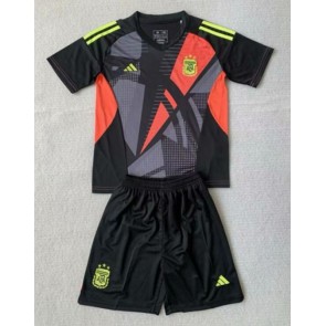 Argentina Golmanski Domaci Dres za Dječji Copa America 2024 Kratak Rukavima (+ kratke hlače)